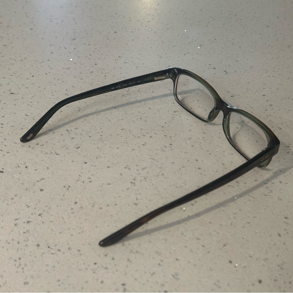 Ray-Ban Brown Rectangular Prescription Glasses - image 7